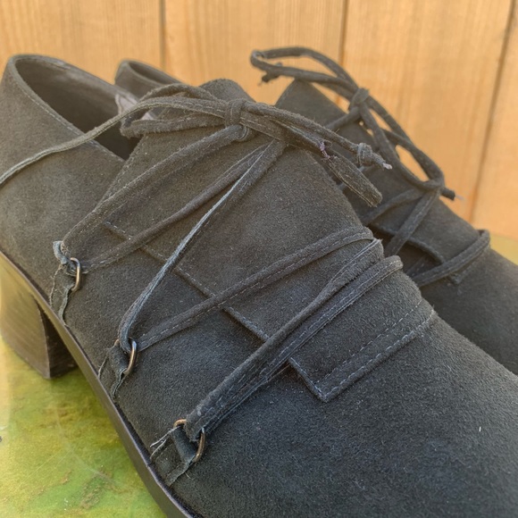 FRANCO SARTO black suede lace up shoes - Picture 3 of 7